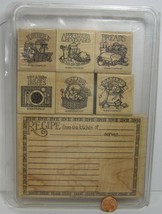 Rubber Stamp   Stampin&#39; Up! Recipe Set 1996   7 Stamps   BE9 - £15.66 GBP