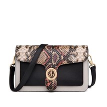 ZOOLER Women Shoulder Bags leather Patchwork Pattern   Design Crossbody Bags Par - £101.39 GBP