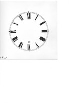 4-1/2&quot; Diameter Clock Dial Face Cardstock ROMAN &amp; ARABIC SETH THOMAS - £3.30 GBP