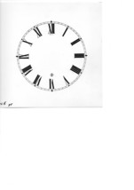 4-1/2&quot; Diameter Clock Dial Face Cardstock Roman &amp; Arabic Seth Thomas - £3.32 GBP