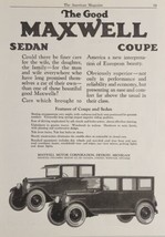 1924 Print Ad The Good Maxwell Sedan &amp; Coupe Made in Detroit,Michigan - $22.48