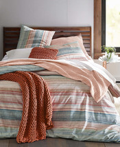 Oake Colorblock Printed Stripe 3 PC. Comforter Set, Warm Combo, King - £149.82 GBP