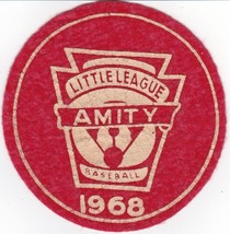 Amity Little League Baseball 1968 Vintage Patch - £11.76 GBP