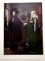  Plate 10 Print The Marriage of Giovanni Arnolfini and Giovanna Cenami Eyck - $9.50