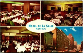 Hotel La Salle Multi Vista Montreal Quebec Canada Unp Cromo Cartolina D13 - £3.17 GBP