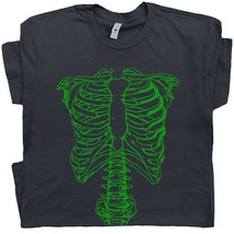 Green Skeleton T Shirt Spinal Tap T Shirt Vintage Rock Graphic Tee Retro Punk T  - £15.97 GBP