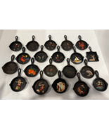 20 Vintage Miniature Cast Iron Skillet Ashtray Lot Wright Amish Indian B... - $4,194.13 MXN