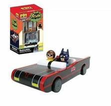 NEW SEALED Bif Bang Pow! DC Batman Robin Batmobile Wooden Pin Mates Set #/600 - $59.39
