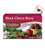 6x Boxes Celestial Seasoning Black Cherry Berry Herbal Tea | 20 Bag Each... - $39.94