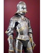 Medieval German Gothic Armor Suit Battle Warrior Wearable Full Body Knight Suit  - £1,912.36 GBP