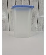Vintage Tupperware Pitcher #2009B with Blue Lid Oval 64 oz. Refrigerator... - $14.85