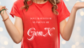 "Don't Mess With Me, My Parents are Gen X" Kid's T-Shirt, Retro Design - £19.66 GBP