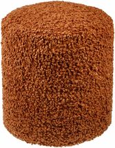 Kamarpukur Light Brown Knitted Cotton Polyester Pouf - $172.35