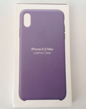 Lilac Purple Leather Case! Genuine Apple iPhone XS Max (NEW) - £10.07 GBP