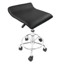 Height-Adjustable Rolling Stool with Foot Rest for Salon, Spa, and Offic... - $46.52