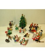 Christmas Village Figurines Lot, Holiday Decorations, Carolers, Snowman,... - $17.86 CAD
