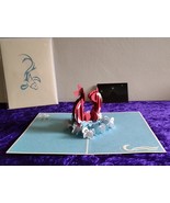 Yin Yang Koi Carp 3D Kirigami Popup Greeting Card for any Occasion - $159.26 MXN