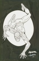 Alex Saviuk &amp; Jim Tournas Signed Original Marvel Comics Art Sketch ~ Spiderman - £395.59 GBP
