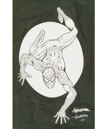 Alex Saviuk &amp; Jim Tournas Signed Original Marvel Comics Art Sketch ~ Spi... - £395.17 GBP