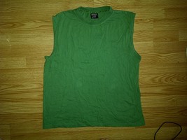 Galaxy Hip Hop Baggy Blank Plain Green Sleeveless Tanktop Tank XL Extra Large - £3.98 GBP