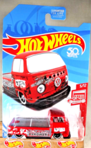 2018 Hot Wheels Red Edition 5/12 Volkswagen T2 Pickup Red w/Black DD8 Spokes - £15.34 GBP