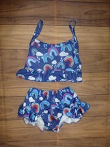 Boutique Rainbow Girls Bikini Swimsuit Size 7-8 - £9.71 GBP