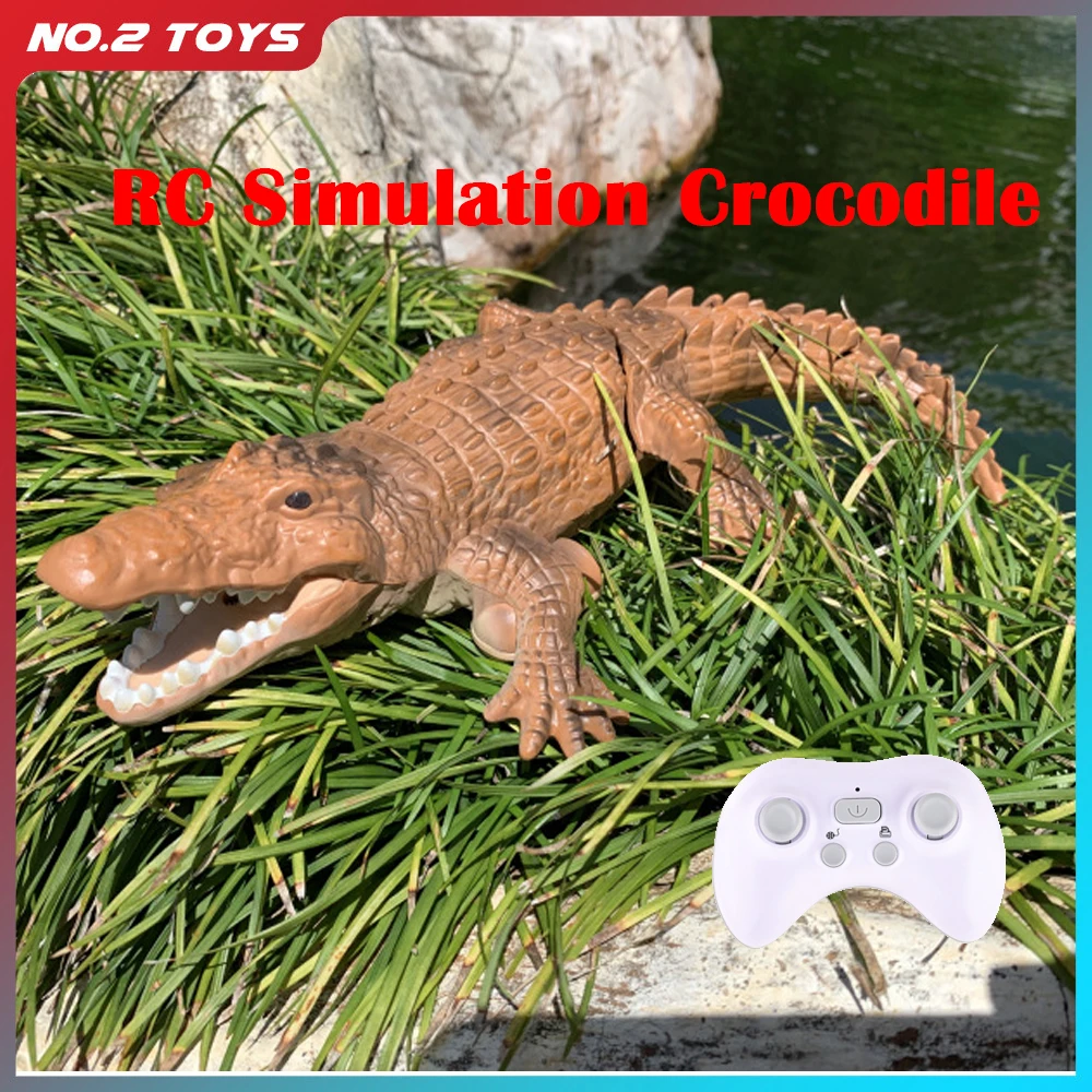 2.4G Rc Crocodile Boat Remote Control Electric Remote Control Simulation Shark - £31.18 GBP+