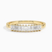 Betty baguette Moissanite diamond Ring / Harmony ring eternity style / G... - $157.41 CAD