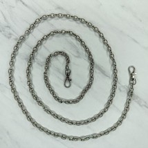 Silver Tone Crossbody Chain Link Purse Handbag Bag Replacement Strap - £10.10 GBP