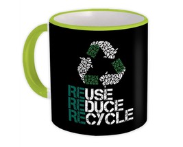Eco Reuse Reduce Recycle : Gift Mug Sign Plants Kraft Paper Environment Ecology - $15.90