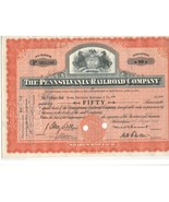 The Pennsylvania Railroad Co.. Stock Certificate 1946 Orange - 50 Shares - £7.58 GBP