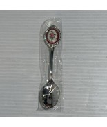 Vintage Silverplate spoon with porcelain pink rose handle collectible spoon - $9.98