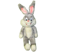 Vintage Looney Tunes 15&quot; Bugs Bunny Plush Stuffed Animal Mighty Star Grey White - £17.98 GBP