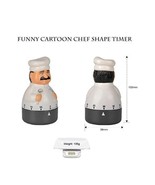 Chef Shaped 60 Minute Mechanical Kitchen Timer 4&quot; Tall - £5.43 GBP
