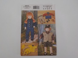 VOGUE CRAFT PATTERN #9833 18&quot; VOGUE DOLL COLLECTION OUTDOOR WEEKEND UNCU... - £10.38 GBP