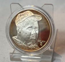Babe Ruth 1 Troy Oz Fine Silver .999 Limited Edition Baseball Round Coin - $69.25