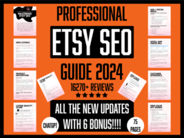 Professional Etsy SEO Guide Printable Digital Download  - £2.15 GBP