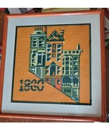1860 &quot;Painted Ladies&quot; San Fransisco  Victorian Homes cross stitch  frame... - £38.83 GBP
