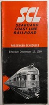 SEABOARD COAST LINE RAILROAD Time Tables December 12, 1969 - $9.89