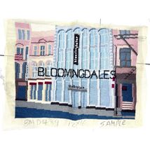 Vintage Needlepoint Bloomingdale's New York Store 12 x 16 One of a Kind! - $65.55