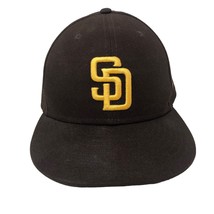 New Era 59Fifty MLB San Diego Padres Fitted On Field Hat-Brown/Gold Size... - $49.49