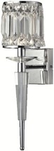 Wall Sconce Dale Tiffany Cahas 3-Light Chrome Solid Crystal Metal Candelabra - $424.00