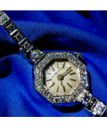 Tiffany co Antique Art Deco Diamond Platinum Cocktail Flapper Watch Anti... - $442,294.43 MXN