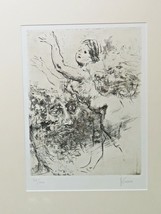 Jack Levine Dry Point Etching Nymph &amp; Warlock 1965 Signed Numbered Framed MCM - £119.19 GBP