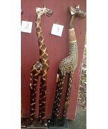 Giraffe Statue X-Large 39 inch WOOD many styles Hand carved Africa 2 styles - $95.00