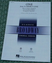 One, A Chorus Line, Marvin Hamlisch, Edward Kleban 1981 -  OLD SHEET MUSIC - £5.44 GBP