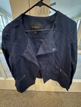 Banana Republic Jacket Womens Medium Blue Linen Cotton Blazer Casual Lad... - $25.00