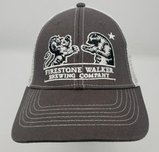 Firestone Walker Brewing Men&#39;s Snapback Mesh Back Hat Gray White Adjustable - £11.51 GBP