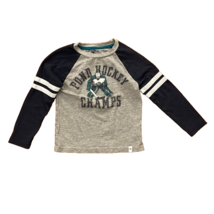Tommy Bahama Gray T-Shirt Boys Size XS 4 Pond Hockey Champs Pullover Casual - £7.07 GBP