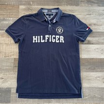 TOMMY HILFIGER Shirt Men Sz L Vintage Blue 85 City Champ New York City - $20.22